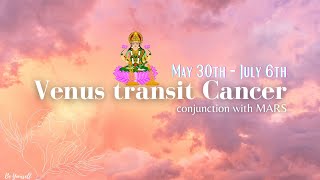 Venus transit Cancer for all Rising Signs  May 30th  July 6th  Emotional conflicts [upl. by Ayikahs663]