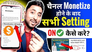 A to Z Full Monetization Setting ON करना सीखो🔥 1020 Views पे Channel Monetize kaise karte hai [upl. by Augustin]