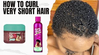 How to curl short hair using Easy Waves curl relaxer  texturizer S Curl [upl. by Malissa]