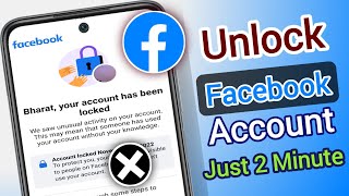 How To Unlock Facebook Account New Method  Fix Your Account Has Been Locked Facebook [upl. by Salem598]