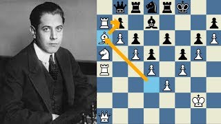 ¡OBRA SUBLIME DEL MAESTRO Capablanca vs Treybal Karlsbad1929 [upl. by Inaj]