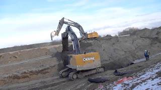 Deere 850D LC Digging 1650 Concrete Storm [upl. by Phelips]