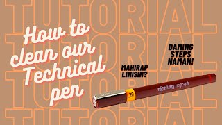 How to clean our Technical Pen  Rotring [upl. by Adnilab]