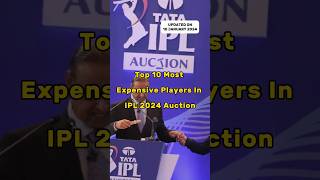 Top 10 Most Expensive Players In IPL 2024 Auction top10 ipl auction [upl. by Sisile]