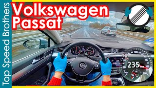 VW Passat B8 20TDI DSG 150ps 2019 AUTOBAHN POV TOP SPEED ðŸš€ [upl. by Leuqram]