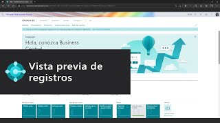 Vista previa de registros  Business Central wave 2 [upl. by Cocks323]