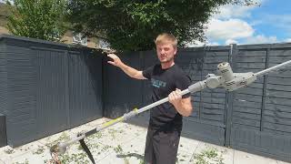 Titan Pole Hedge Trimmer  Unboxing Setup amp Review [upl. by Zuzana18]