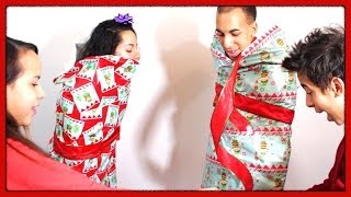 Human Wrapping Paper Challenge [upl. by Iznekcam]