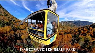 Franconia Notch State Park Check out the Fall Foliage  Cannon MtThe Basin amp The Flume [upl. by Dian]