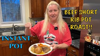 Instant Pot Boneless Beef Short Rib Pot Roast  YUMMO [upl. by Lothario340]