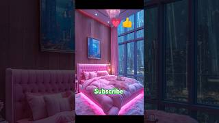 Special video for girls pink Bedroom makeover  pink room makeover youtubeshorts shorts trending [upl. by Nirmak]