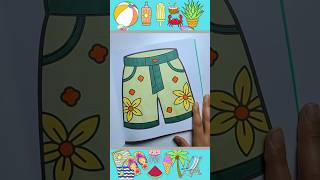 Hawaiian Summer Shorts Coloring Page coloringbook drawing coloring [upl. by Rolyab]