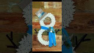 How To Make Christmas Wreath How To Make a Snowman Wreath Dollar Tree Snowmanshorts snowman [upl. by Garlen845]