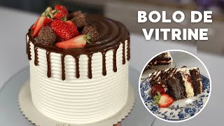 BOLO DE VITRINE  Leite ninho geleia de morango e brigadeiro  1° episódio [upl. by Yate]