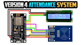 RFID Attendance System using ESP8266 and Google Sheets Version 4 [upl. by Cantu]