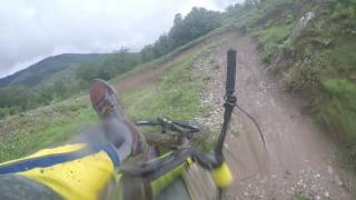 Dh irrisarri land  Mon plus gros saut en Vtt  dh  crash  big jump  giant reign 2 2017 [upl. by Aiepoissac]