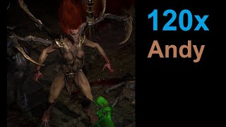 Diablo 2 Resurrected 120x Andariel [upl. by Brynne]