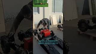 Vigorun VTLM800 wireless caterpillar tank lawn mower for sale made by Vigorun Tech lawnmaintenance [upl. by Aillimac]