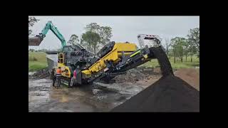 IMPACTOR  Keestrack R3h crushing asphalt to 20mm minus [upl. by Scherle]