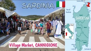 CANNIGIONE 🇮🇹  Village Market  Sardegna  Sardinia Island  Italy [upl. by Casi]