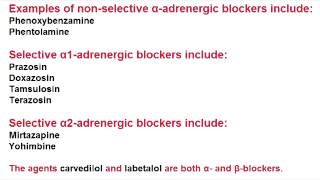 Alpha Blockers  Nonselective  Phenoxybenzamine amp Phentolamine [upl. by Gwenore]