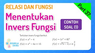 Relasi dan Fungsi Matematika Kelas 10 • Part 37 Contoh Soal Invers Fungsi 1 [upl. by Widera833]