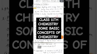 Some basic concepts of chemistry class 11thNEETJEE chemistry neet jee shorts viralvideo yt [upl. by Kean316]