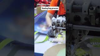 Sewing shopping bag process custombag bagfactory initipacking [upl. by Herzberg609]