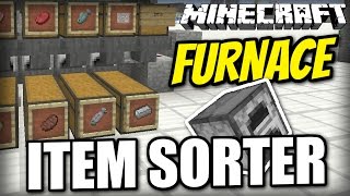 Minecraft Bedrock  ITEM SORTER 🗃️  Furnace  Tutorial  MCPE  Xbox  Switch  Windows 10 [upl. by Adnal364]