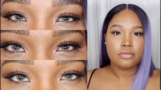 MY COLORED CONTACTS  Solotica Hidrocor Mel Ocre amp Ambar Comparison  Kayla Jay [upl. by Stoughton]