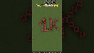 Yes We Made It 🥳🥳  1K 1k minecraft shorts [upl. by Rodman494]