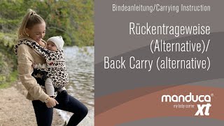 manduca® XT  Rückentrageweise Alternative  Trageanleitung Extra [upl. by Ardnayek]