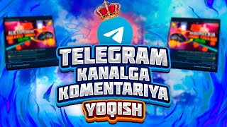 Telegram kanalga komentariyani yoqish  Telegram kanallardagi postlarga komentariyani yoqish [upl. by Alur]