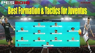 PES 2018  Best Formation amp Tactics for Juventus [upl. by Nievelt]