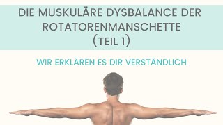 Die muskuläre Dysbalance der Schulter Rotatorenmanschette  Teil 1 [upl. by Llevel]