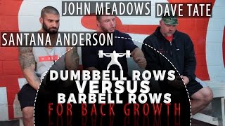 Dumbbell Rows VS Barbell Rows for Back Growth  eliteftscom [upl. by Anale618]