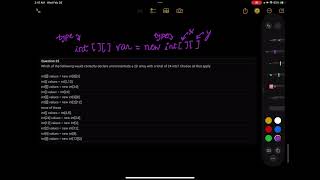 Question 25 Instantiating 2D Arrays [upl. by Minetta590]