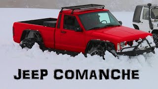 Jeep Comanche V8 on snow [upl. by Alaine]