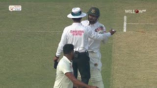 Mohammed Siraj And Litton Das involved in sledging before the latter’s Dismissal [upl. by Belinda]