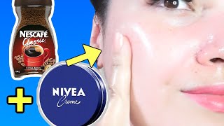 MEZCLA crema NIVEA CON CAFE Y MIRA LO QUE LE PASA A TU ROSTRO  A N G I E [upl. by Naejeillib]