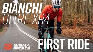 Matt Stephens Bianchi Oltre XR4 CV Disc Road Bike First Ride  Sigma Sports [upl. by Tabb]