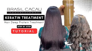 StepByStep Brasil Cacau Keratin Treatment Method  Hair Protein Treatment Explained [upl. by Filippa512]