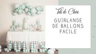 Tuto de Claire Comment faire une petit guirlande ballons organiques nuage [upl. by Anihsak]