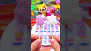 Peppa Pig milk stick with rich milk flavor Cartoonshaped milk lollipop Delicious and goodloo [upl. by Ettevad]