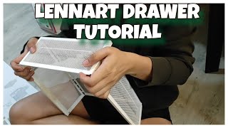 IKEA LENNART STORAGE DRAWER ASSEMBLE TUTORIAL EASY TO FOLLOW [upl. by Anaira587]