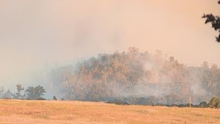 Aero Fire burns thousands of acres in first day in Calaveras County [upl. by Esyak576]