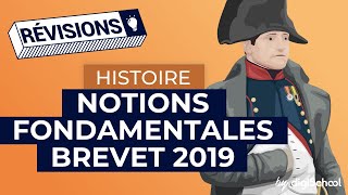 Histoire  notions fondamentales pour le Brevet 2019 [upl. by Finella764]