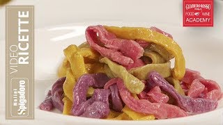 RICETTA TAGLIATELLE MULTICOLOR  Molini Spigadoro [upl. by Aratehs]