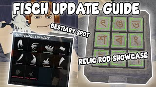 100 Detailed Spot All Bone Bestiary Guide Fisch New Relic Rod Showcase Update [upl. by Tserof]