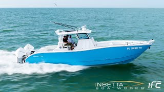 Insetta Boatworks 35IFC  HydrofoilAssisted Catamaran 2024 Promo [upl. by Aihtnamas]